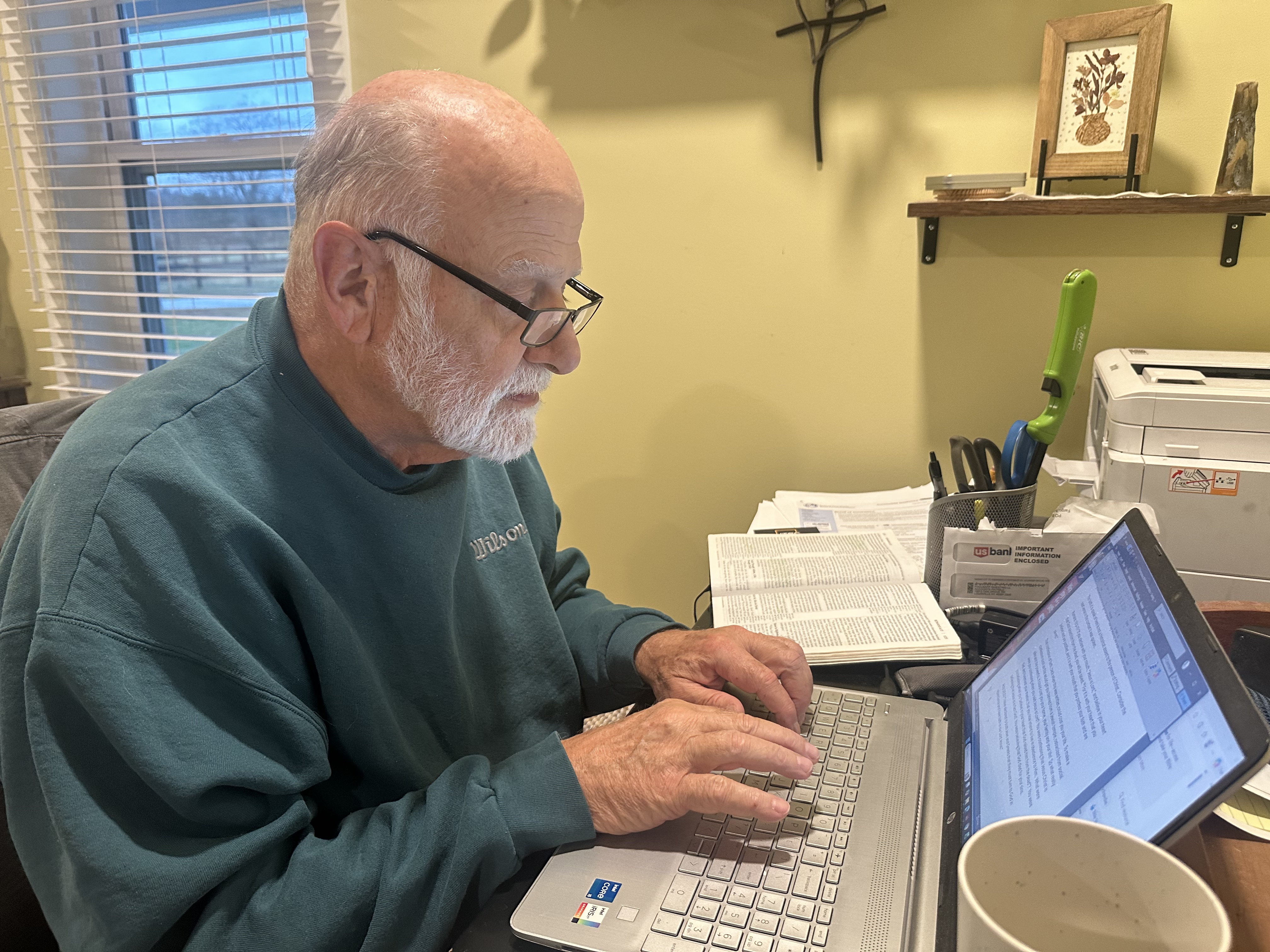 Writing in the winter